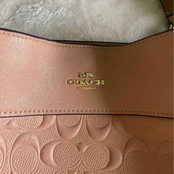 COACH Lexy Shoulder Bag in Nude Pink - Picture 8 of 12